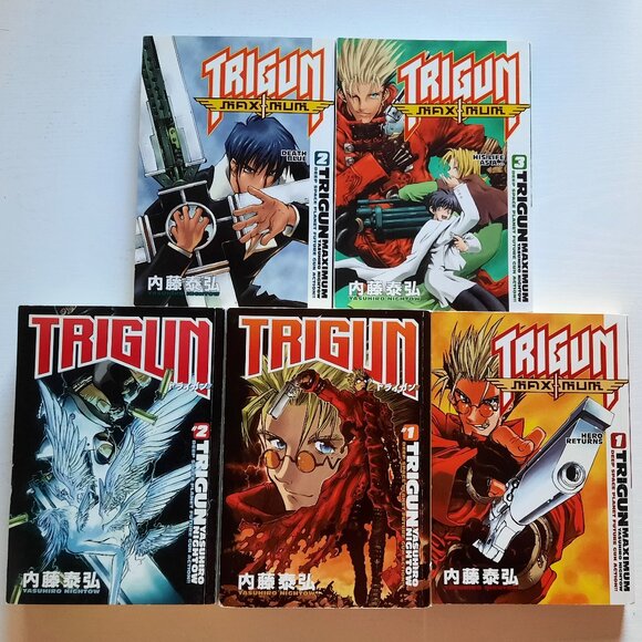 Trigun 1-2, Trigun Maximum 1-12, 14, Almost Complete Manga Set - Picture 3 of 8